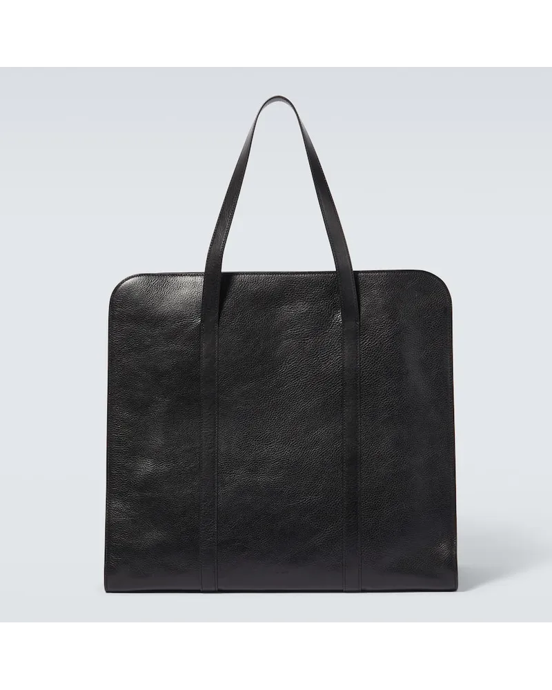The Row Tote Bag Ben aus Leder Schwarz