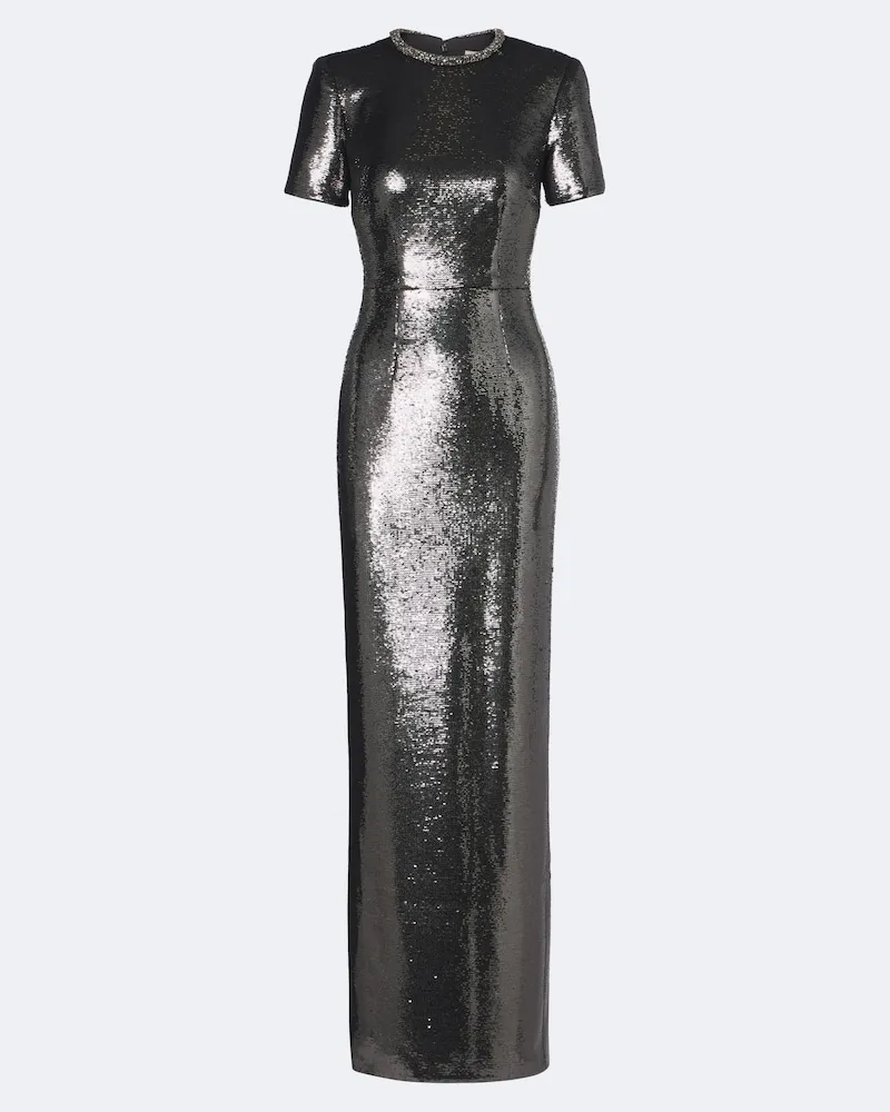Roland Mouret Verzierte Robe Silber