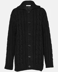 The Row Cardigan Eleo aus Wolle Schwarz