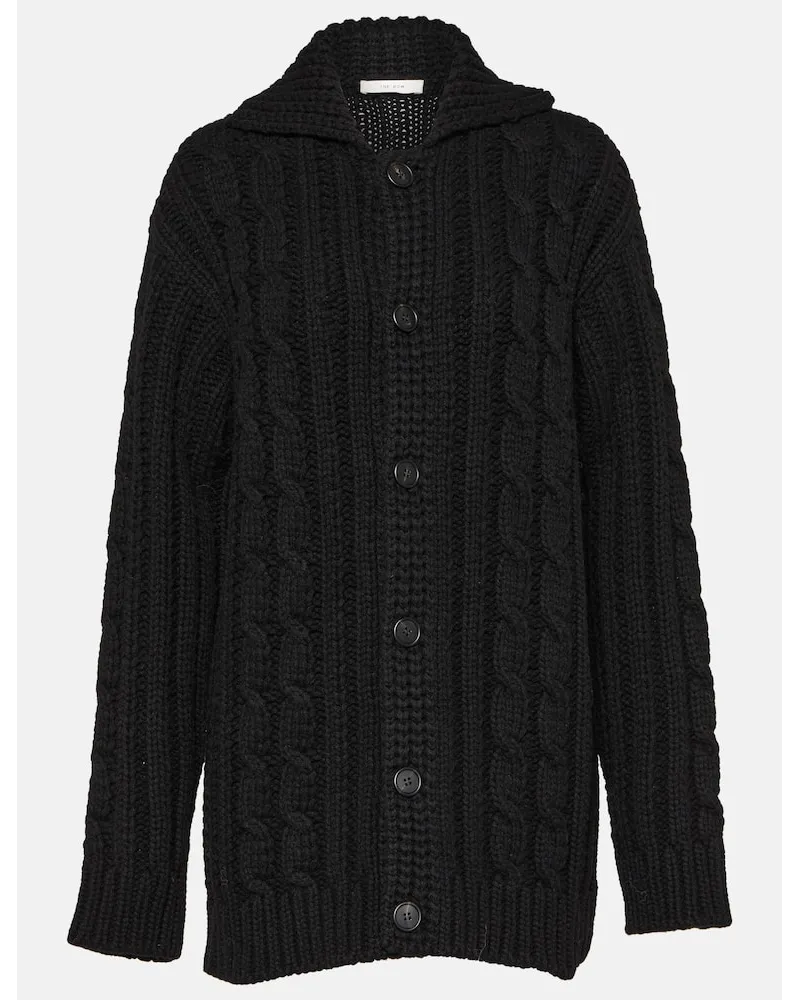 The Row Cardigan Eleo aus Wolle Schwarz