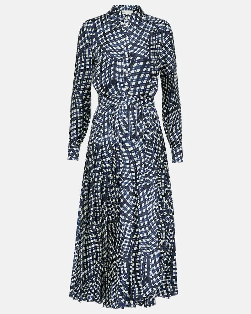 Tory Burch Hemdblusenkleid aus Seide Multicolor
