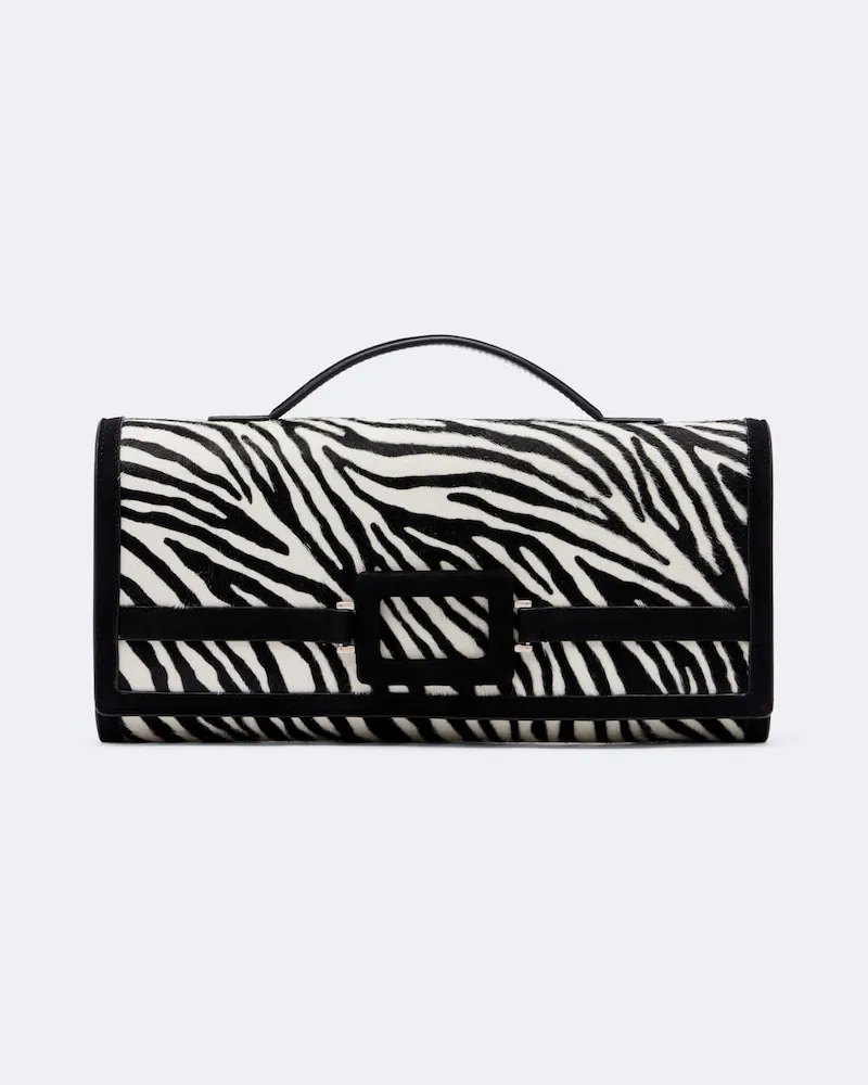 Roger Vivier Clutch Belle Vivier aus Leder Multicolor