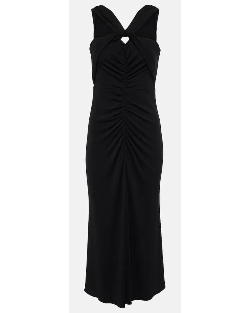 Diane von Furstenberg Midikleid Neely aus Jersey Schwarz