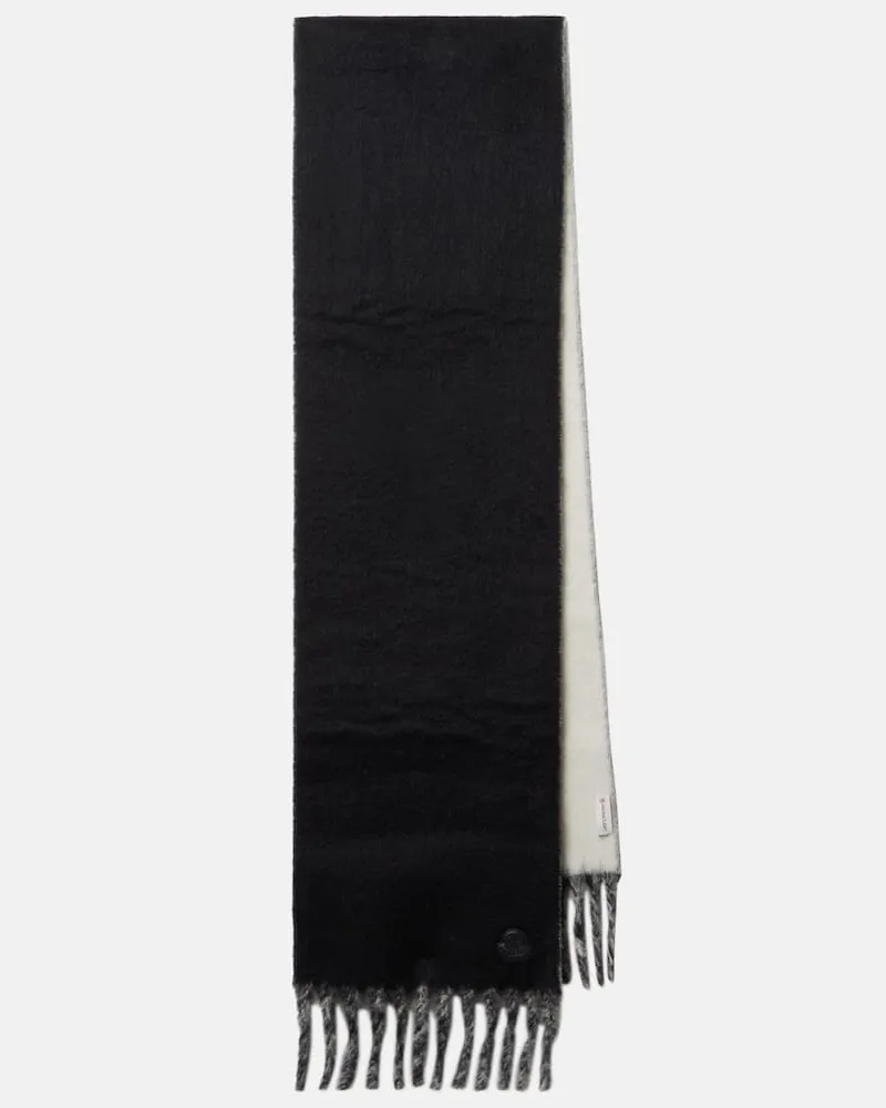 Moncler Schal aus einem Alpakawollgemisch Schwarz