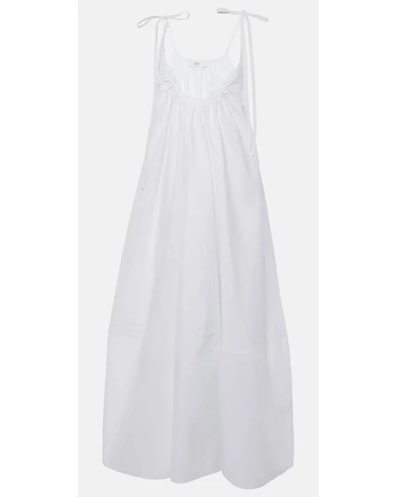 Co Maxikleid aus Baumwollpopeline Weiss