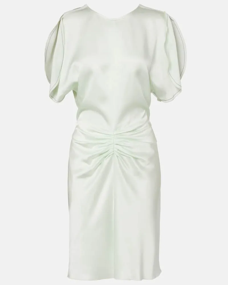 Victoria Beckham Minikleid aus Satin Grün