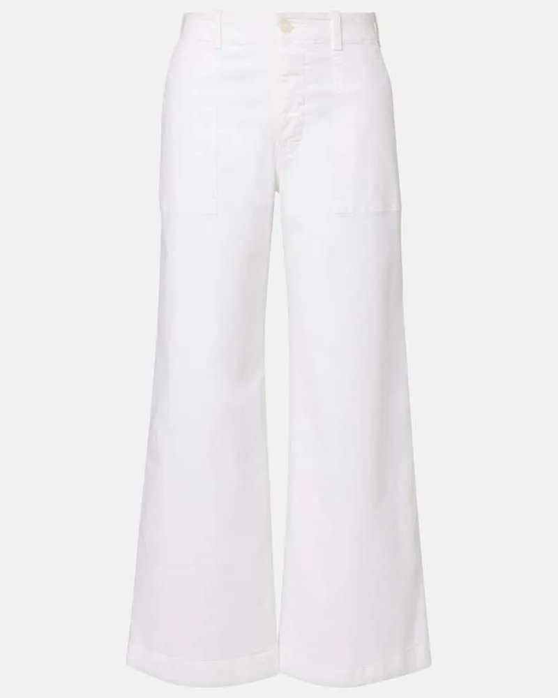 Nili Lotan Cargohose Leon aus Baumwoll-Twill Weiß