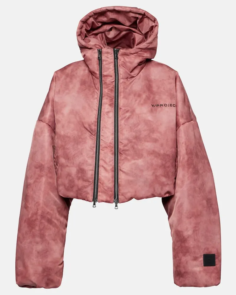 Y/PROJECT Wattierte Cropped-Jacke Rosa
