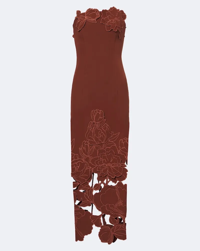 LEO LIN Bustier-Robe Rayna Braun