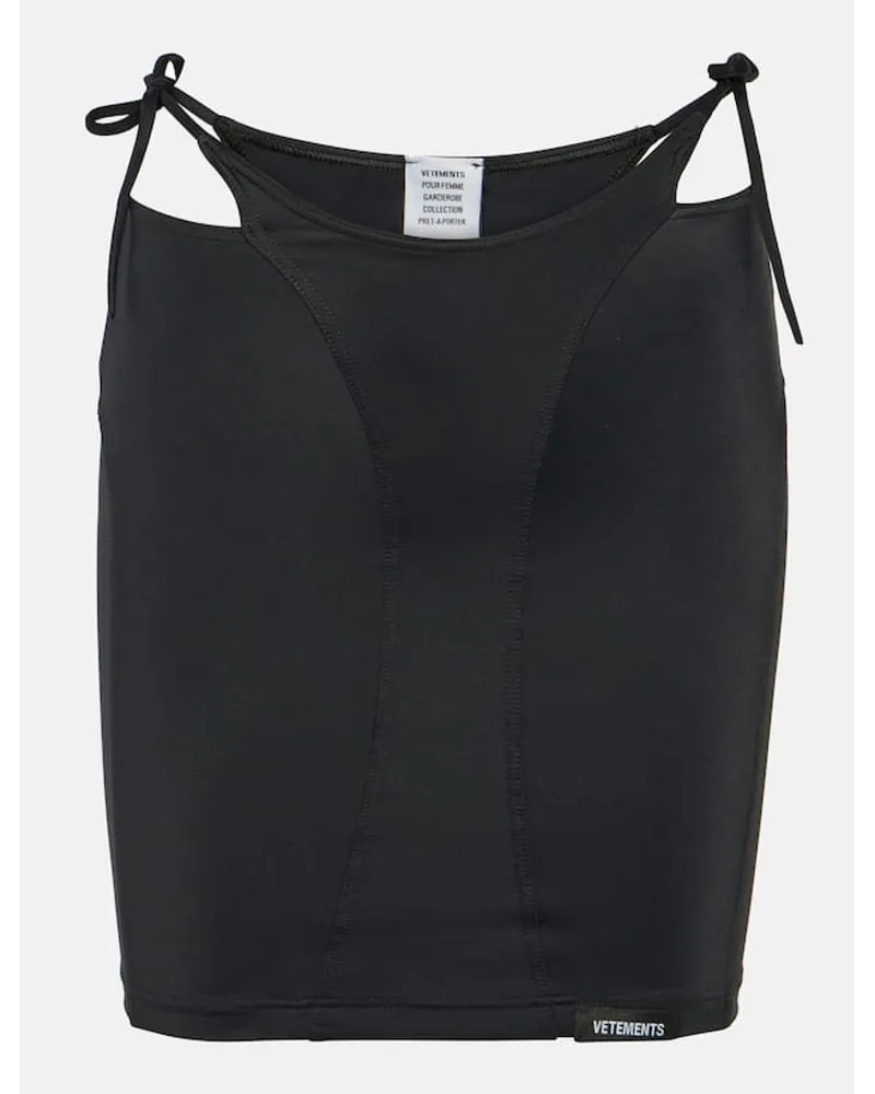 VETEMENTS Minirock aus Jersey Schwarz