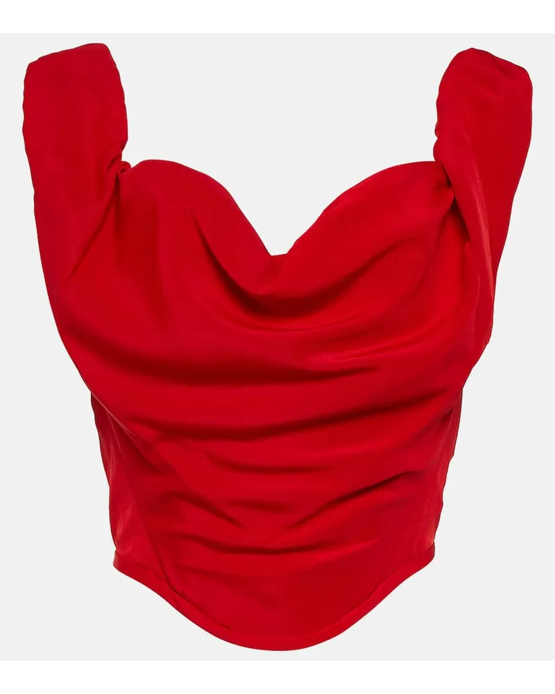 Vivienne Westwood Bustier-Top aus Crêpe Rot