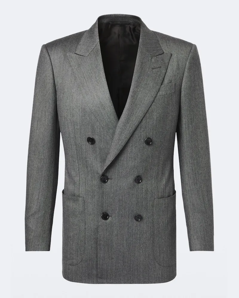 Tom Ford Blazer aus Woll-Twill Grau