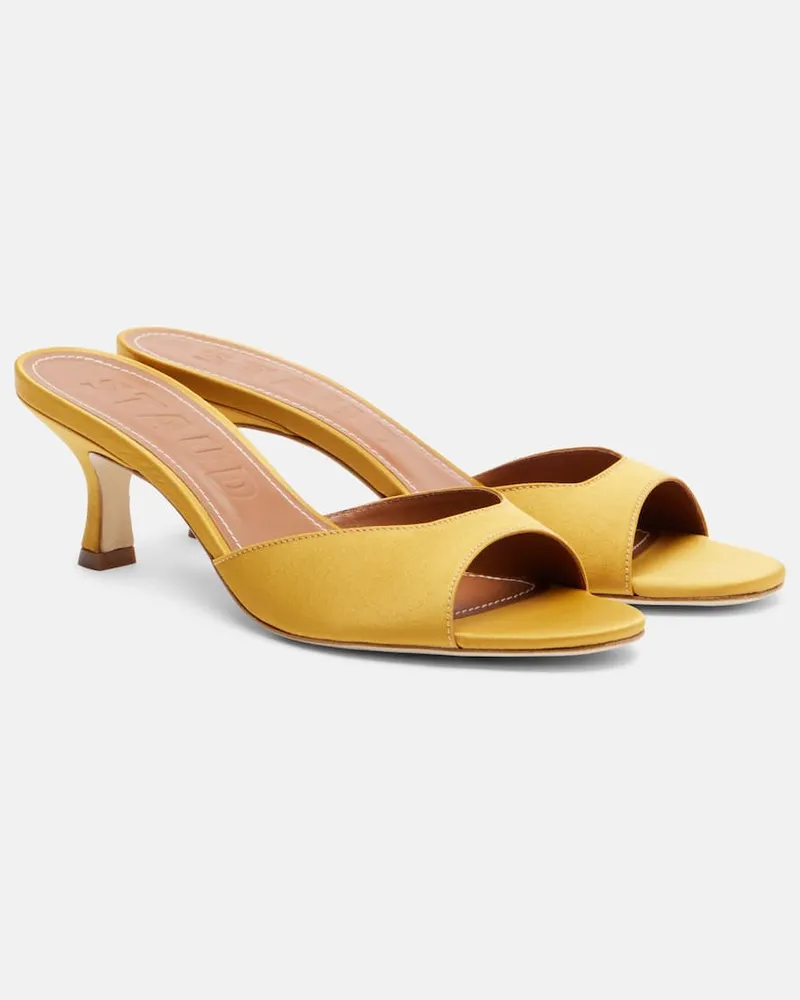 STAUD Pantoletten Brigitte mit Leder Gelb