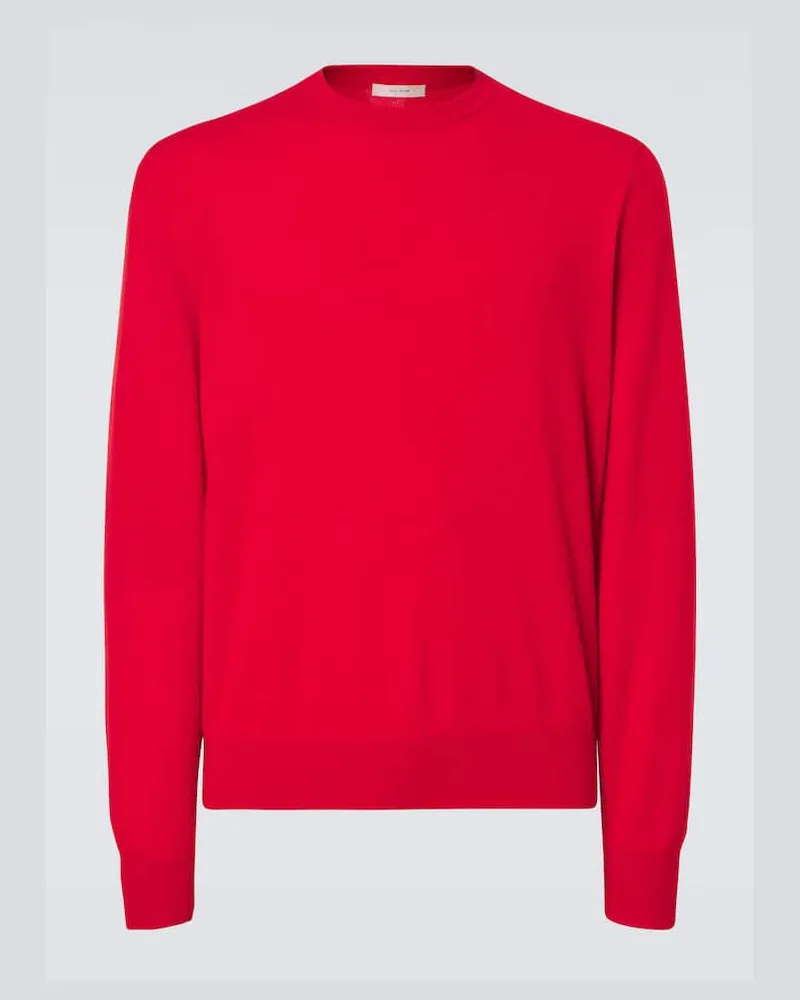 The Row Pullover Benji aus Kaschmir Rot