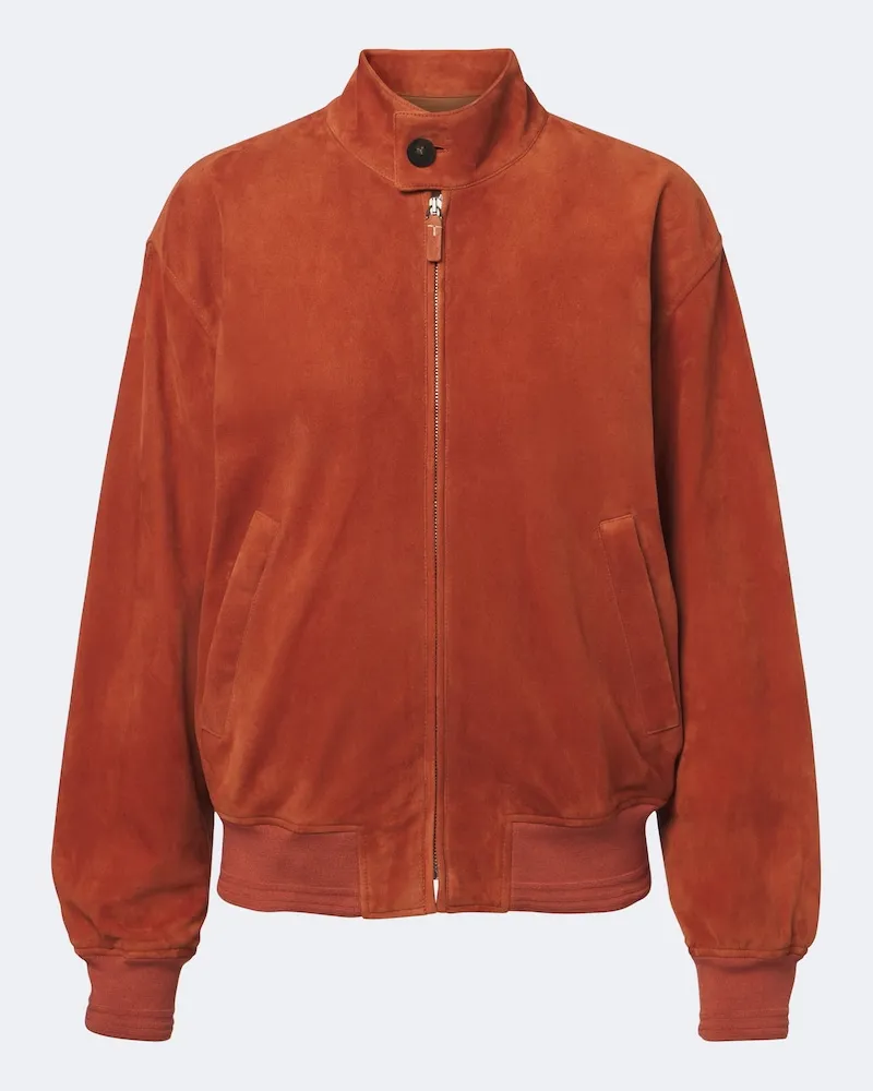 TOD'S Bomberjacke aus Veloursleder Rot