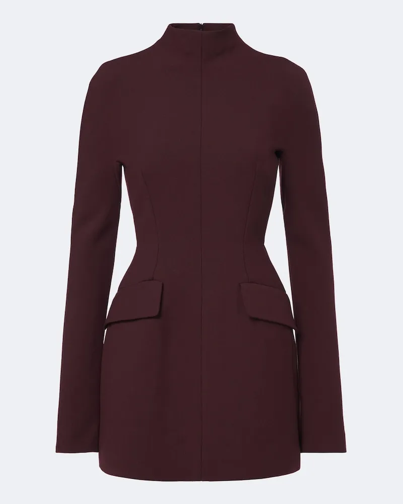 SPORTMAX Minikleid aus Gabardine Burgunderrot