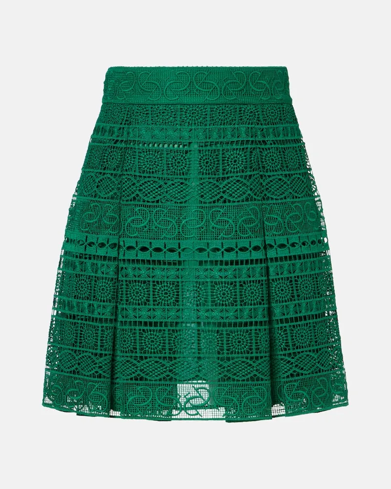 Elie Saab High-Rise-Minirock Grün
