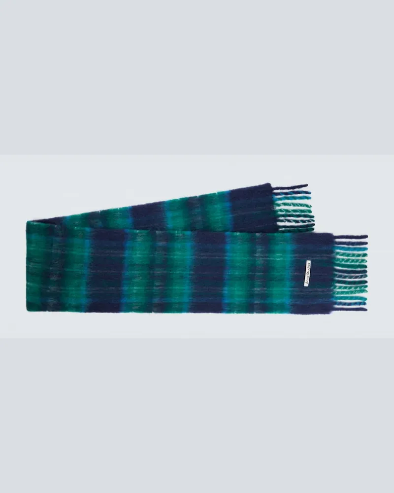 Acne Studios Schal aus einem Mohairgemisch Blau