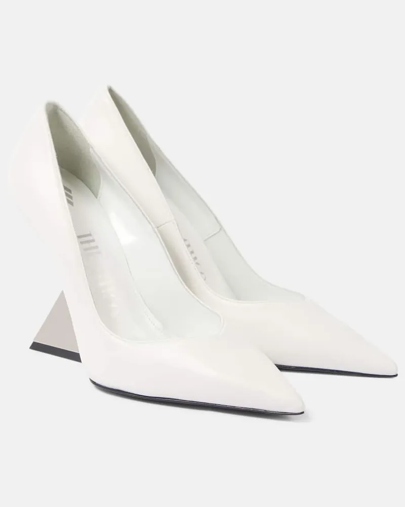 ATTICO Pumps Cheope aus Leder Weiß