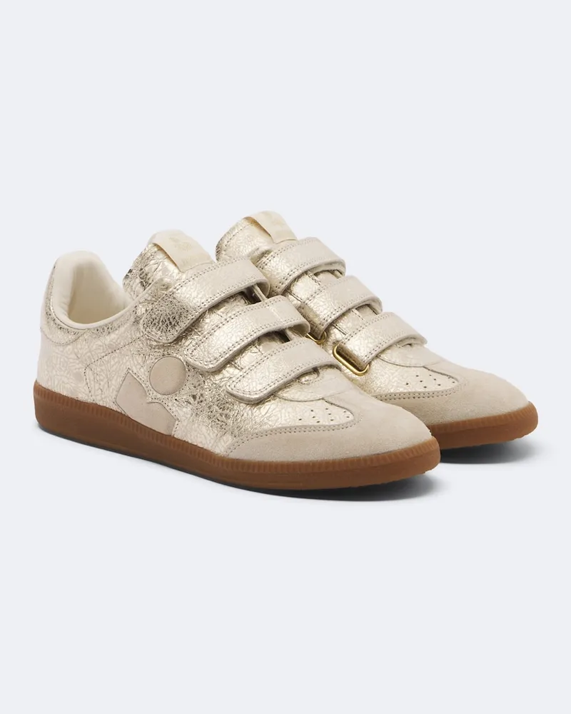 Isabel Marant Sneakers Beth aus Leder Gold