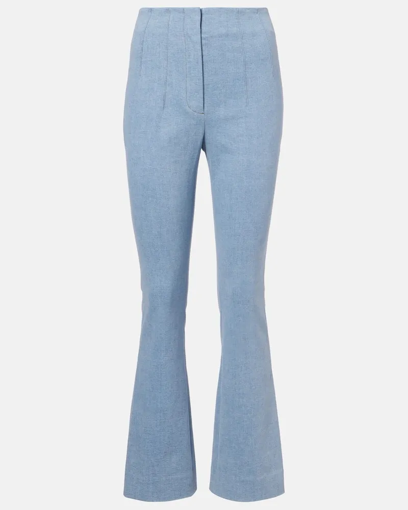 Veronica Beard Flared Jeans Hawthorne Blau