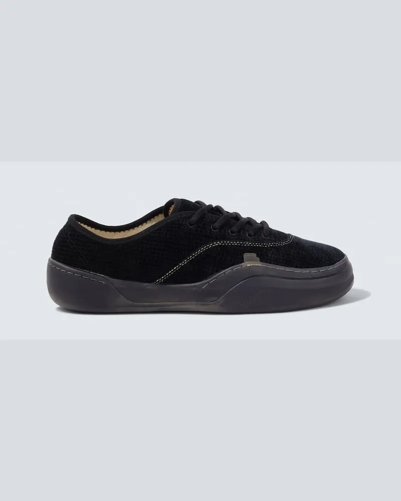 ERL Sneakers aus Cord Schwarz