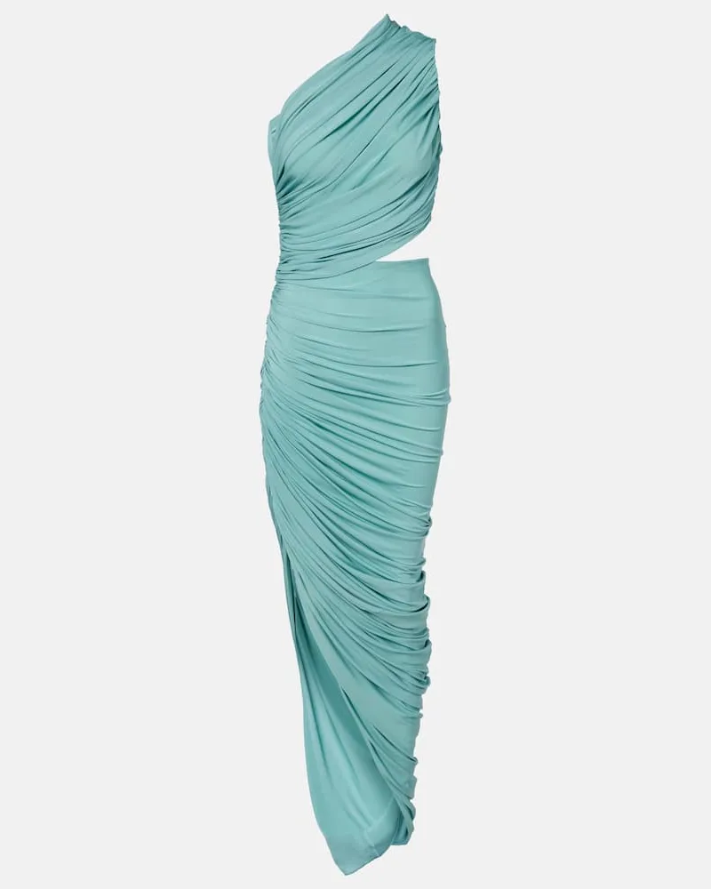 Alaïa Alaïa Maxikleid aus Jersey Blau
