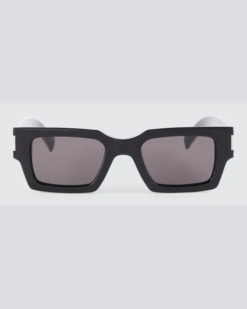 Saint Laurent Eckige Sonnenbrille Schwarz