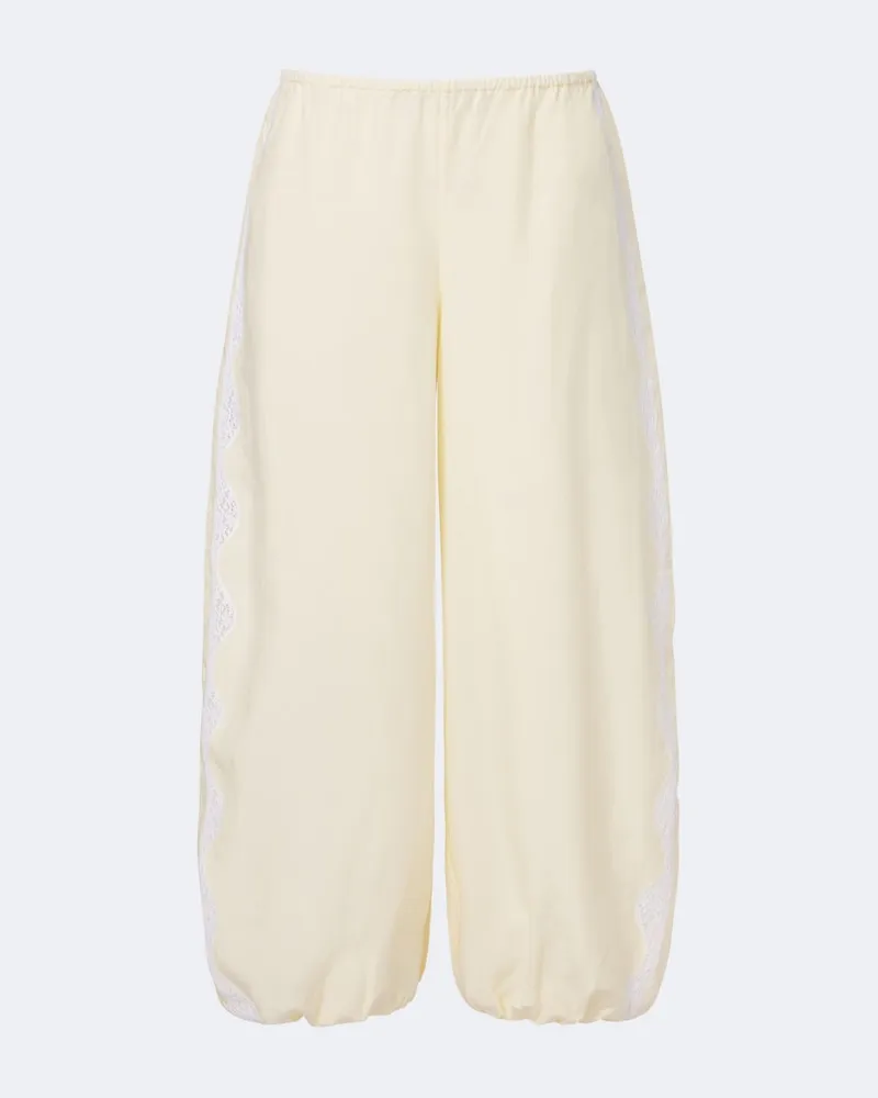 Posse Ballonhose Tabitha mit Spitze Gelb