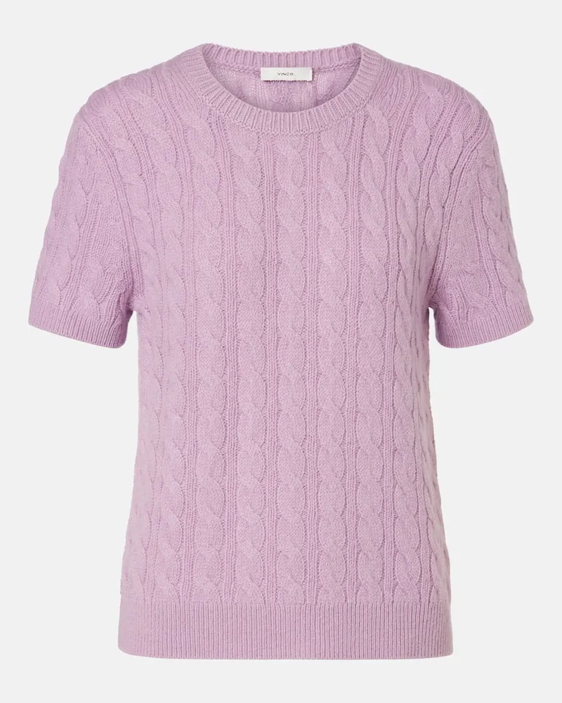 Vince Pullover aus einem Wollgemisch Lila