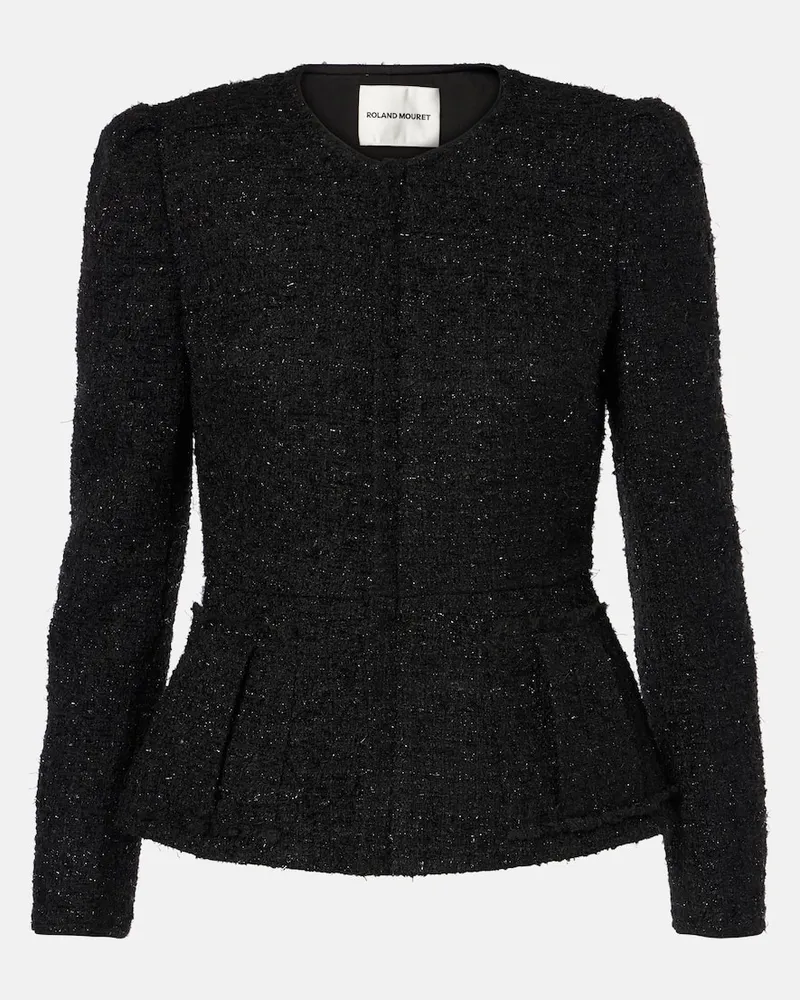 Roland Mouret Jacke aus Bouclé Schwarz