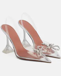 Amina Muaddi Verzierte Slingback-Pumps Rosie Nude