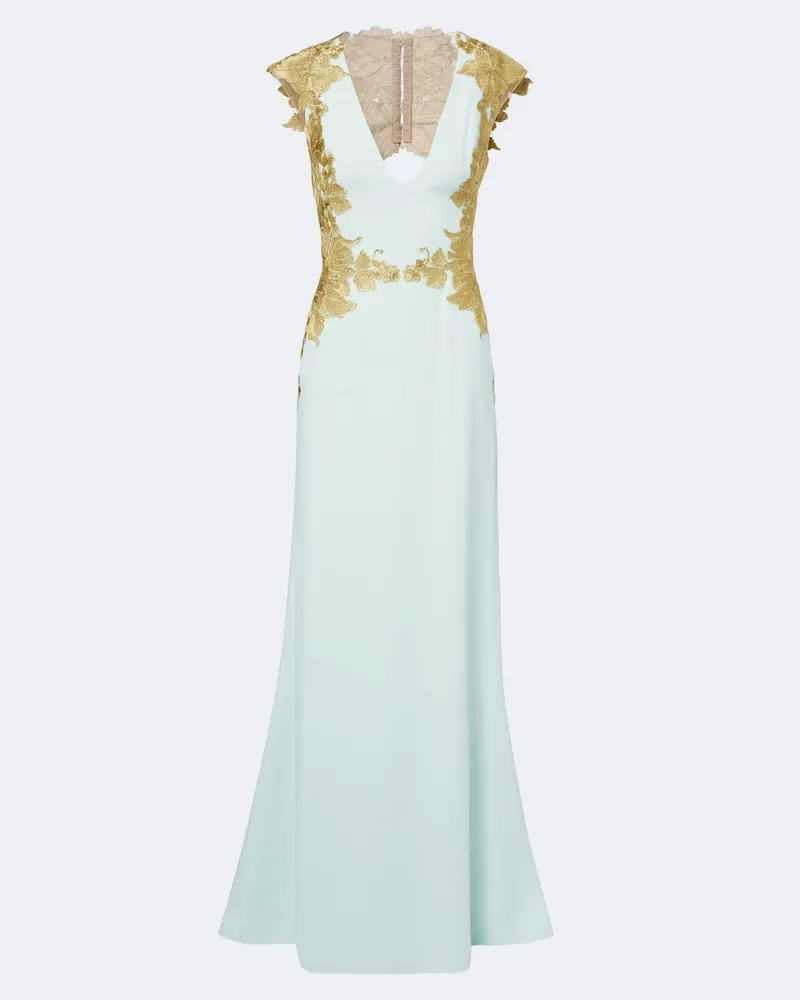 COSTARELLOS Bestickte Robe Grün