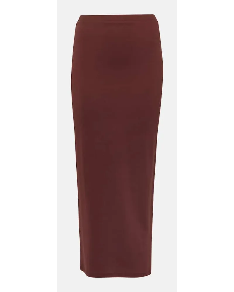 Alexandre Vauthier Bleistiftrock aus Jersey Braun