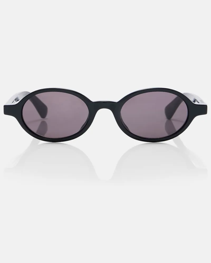 Bottega Veneta Ovale Sonnenbrille Classic Schwarz