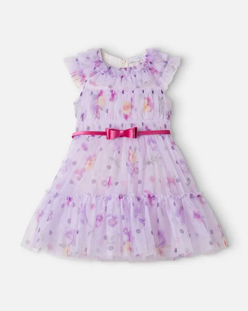 Monnalisa Kleid aus Tüll Violett