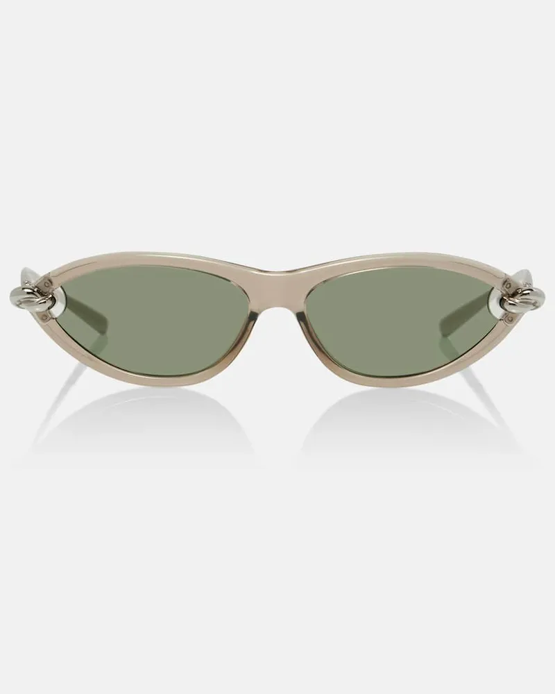Bottega Veneta Cat-Eye-Sonnenbrille Knot Beige