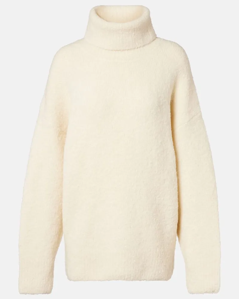 Totême Rollkragenpullover aus einem Wollgemisch Weiß