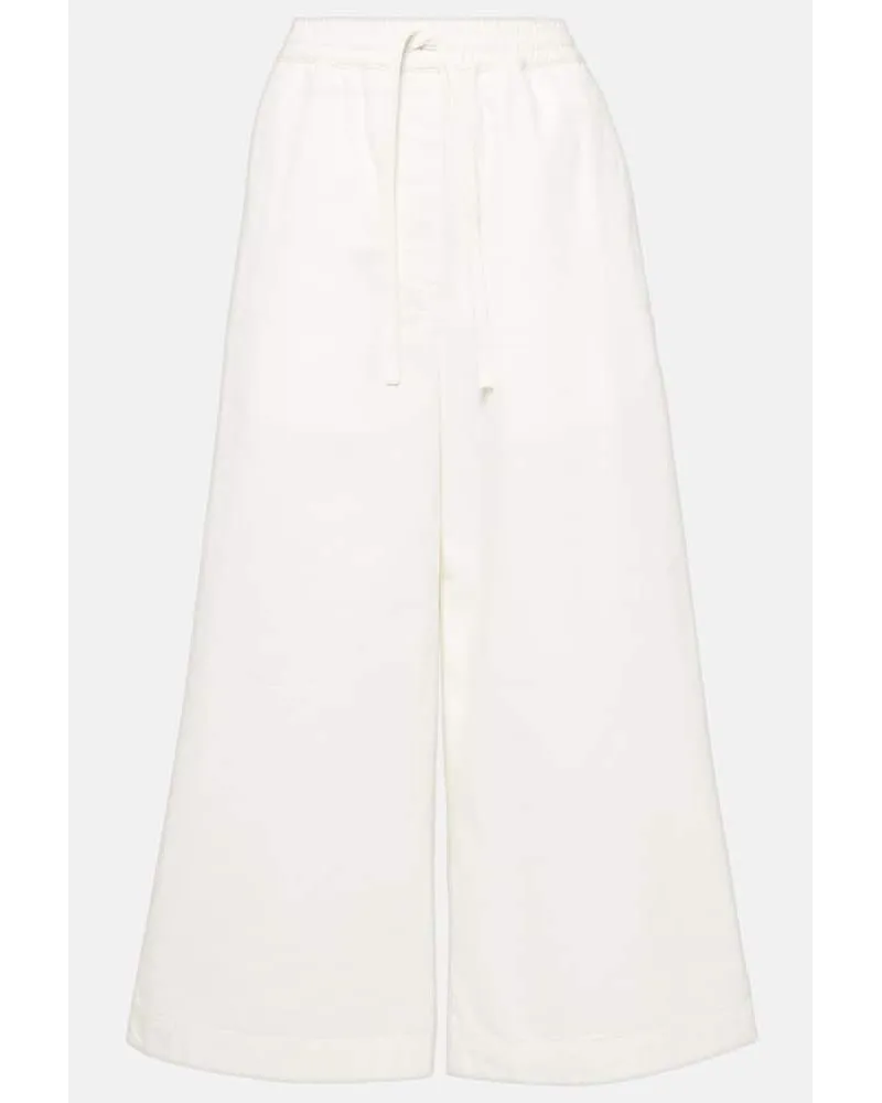 Loewe Paula's Ibiza Culottes aus Denim Weiss