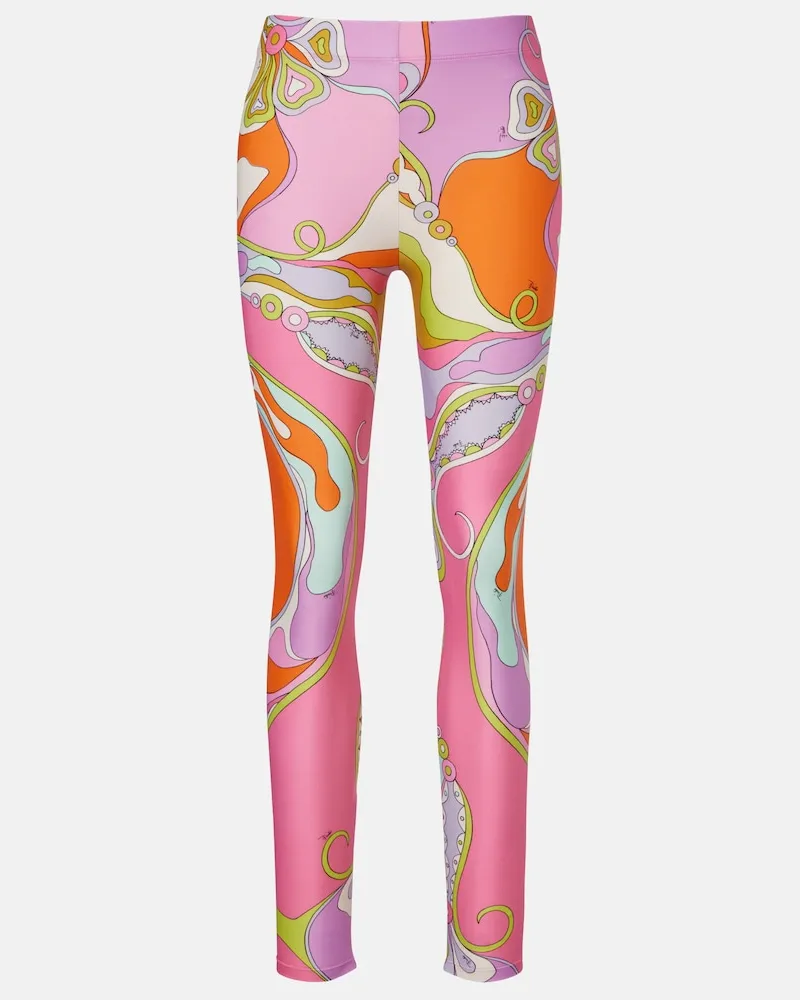 Emilio Pucci Leggings Orchidee Multicolor
