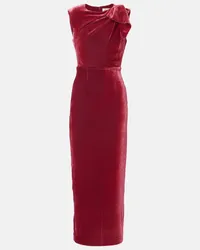 Roland Mouret Maxikleid aus Samt Pink