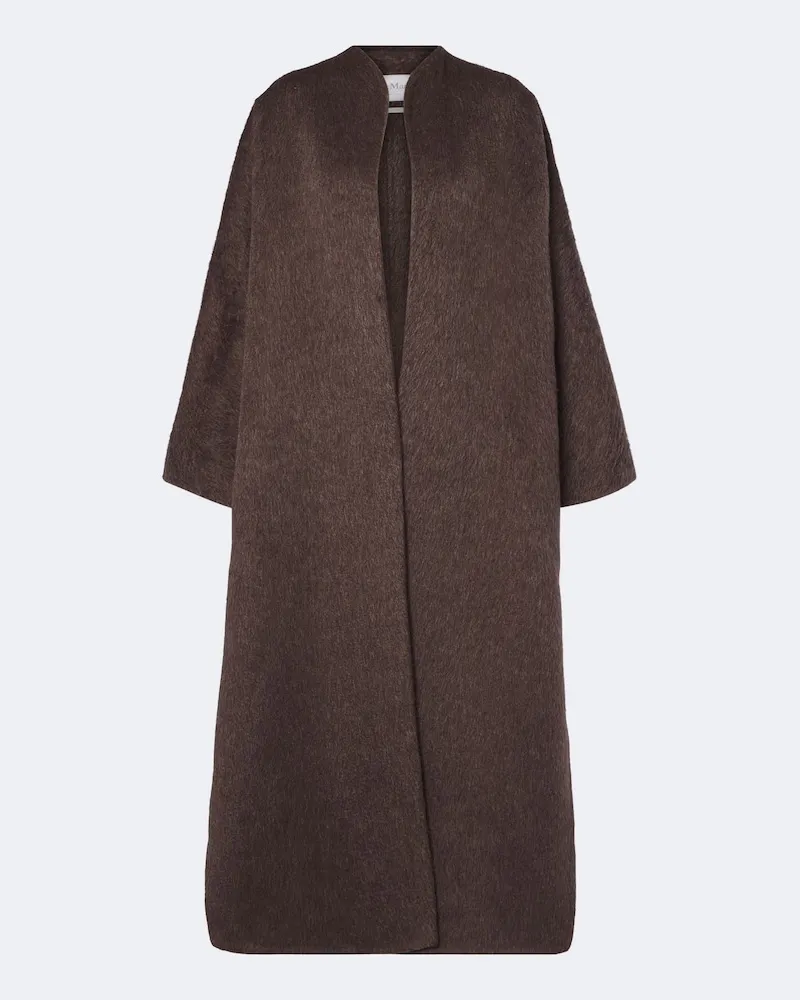 Max Mara Mantel aus Kamelhaar und Mohair Braun
