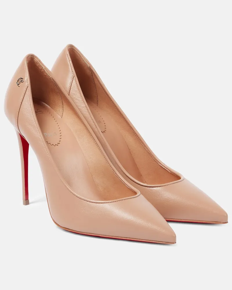 Christian Louboutin Pumps Sporty Kate 100 aus Leder Beige