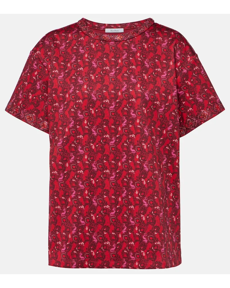Max Mara T-Shirt Oidio aus Jersey Multicolor