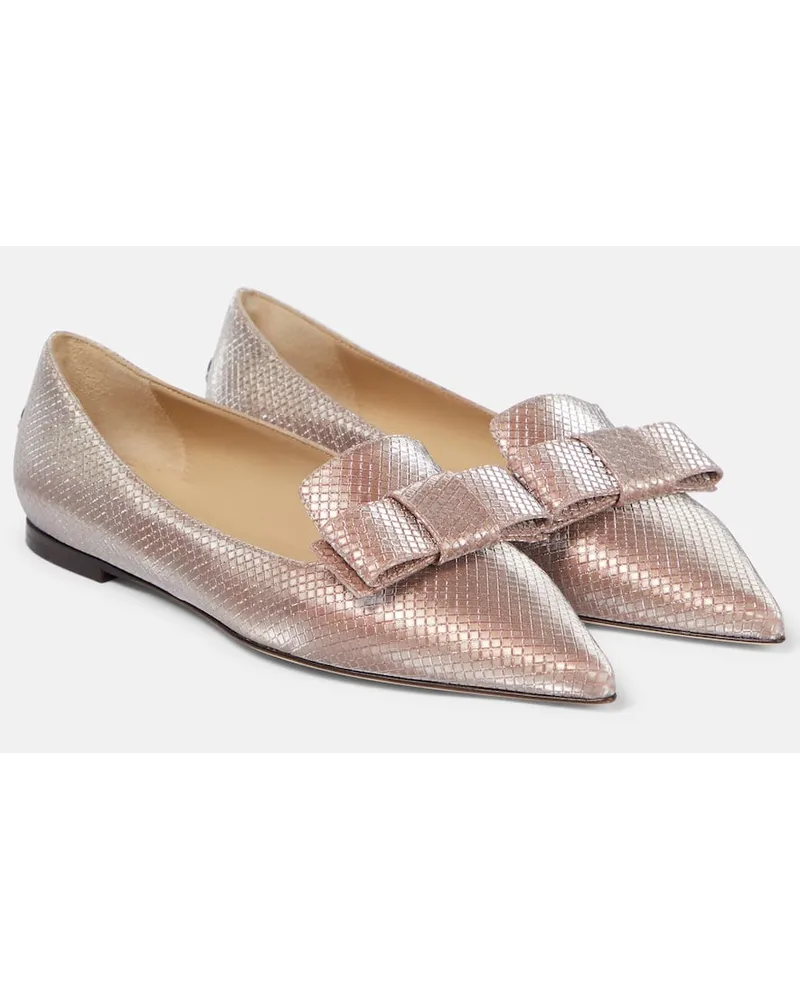 Jimmy Choo Verzierte Ballerinas Gala Pink