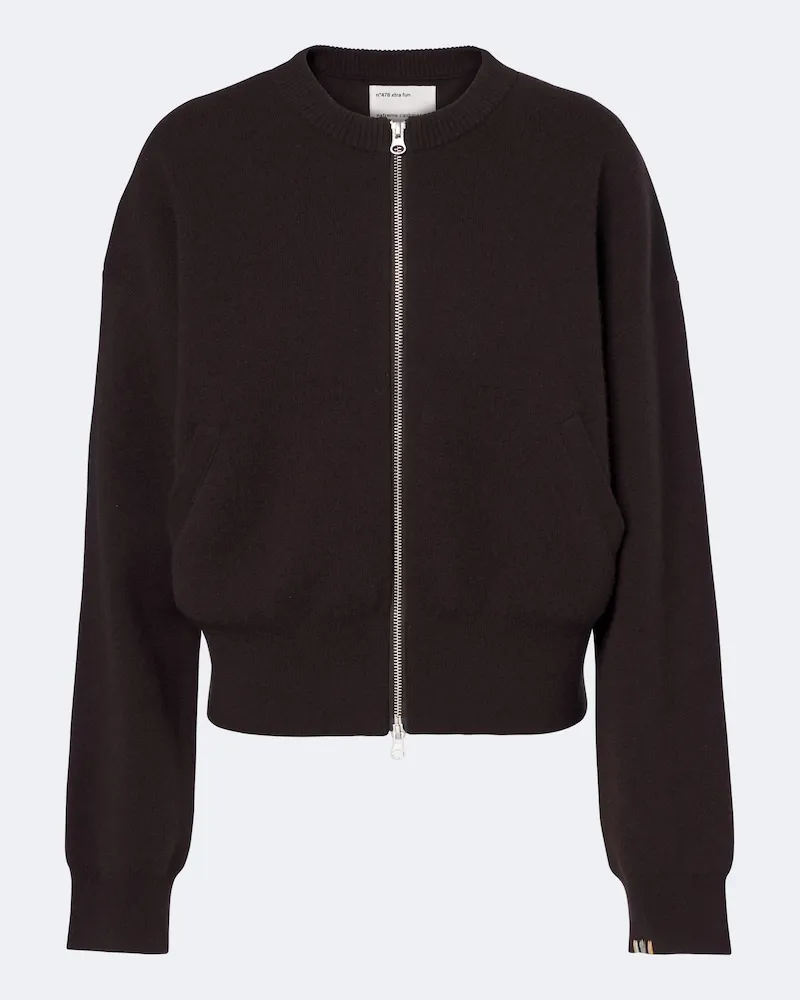 extreme cashmere Cardigan N°478 Xtra Fun aus Kaschmir Braun