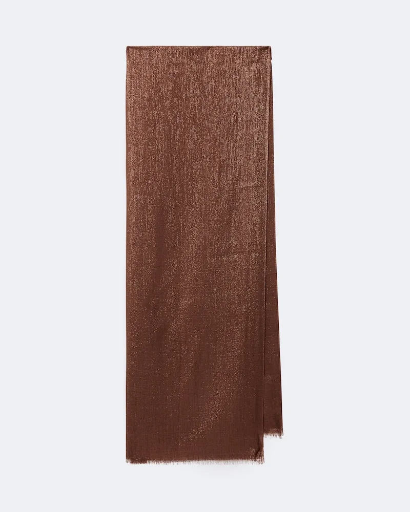 Brunello Cucinelli Schal aus einem Kaschmirgemisch Braun