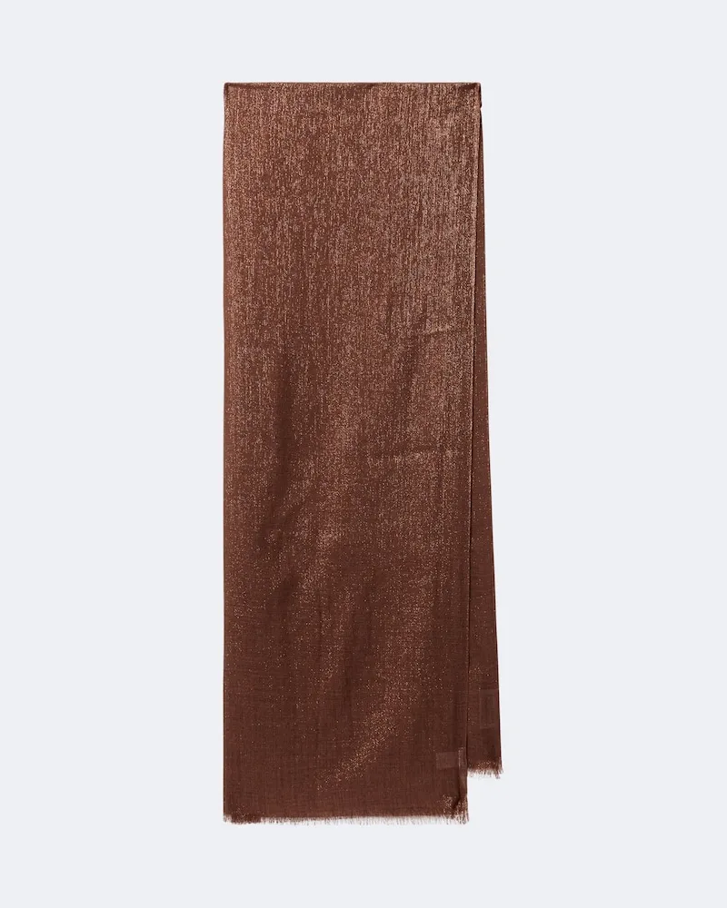 Brunello Cucinelli Schal aus einem Kaschmirgemisch Braun