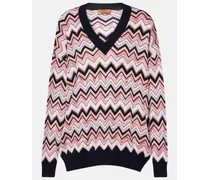 Oversize-Pullover aus Häkelstrick