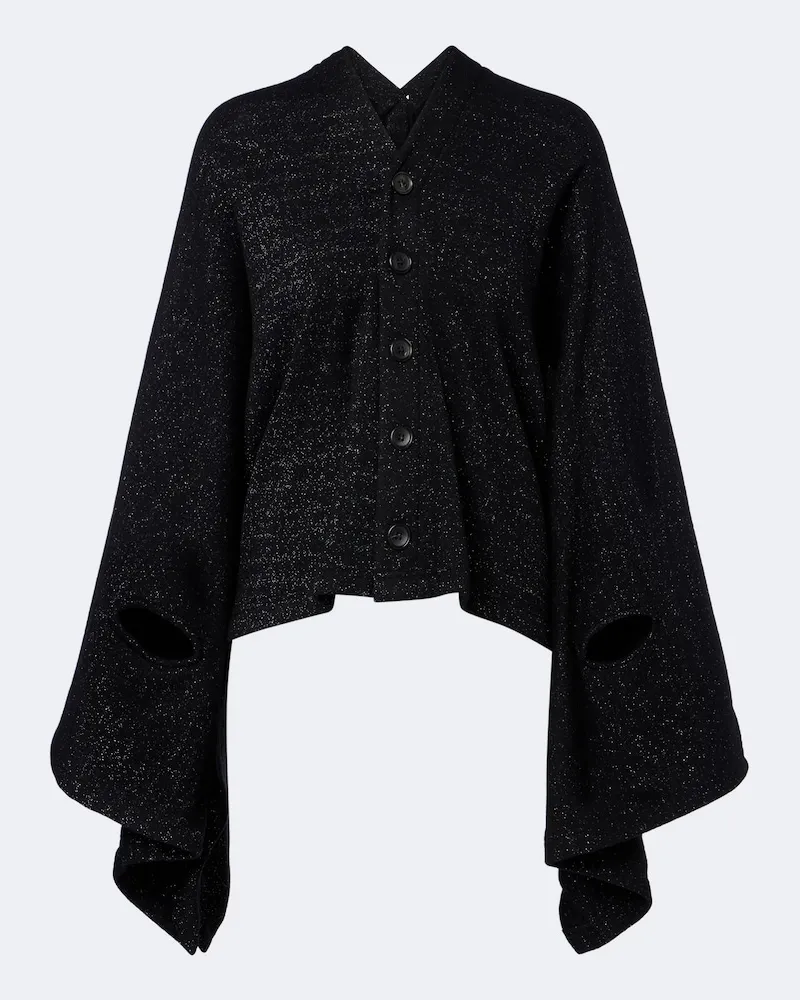 Junya Watanabe Cardigan aus Strick Schwarz